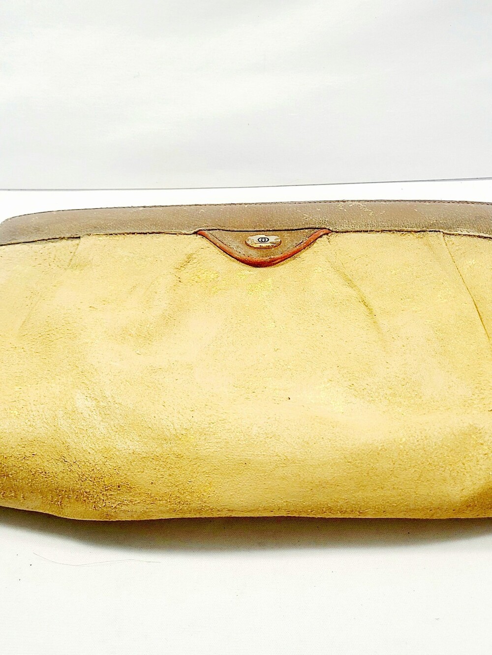 Gucci Canvas Leather Clutch Bag - Picture 9 of 9